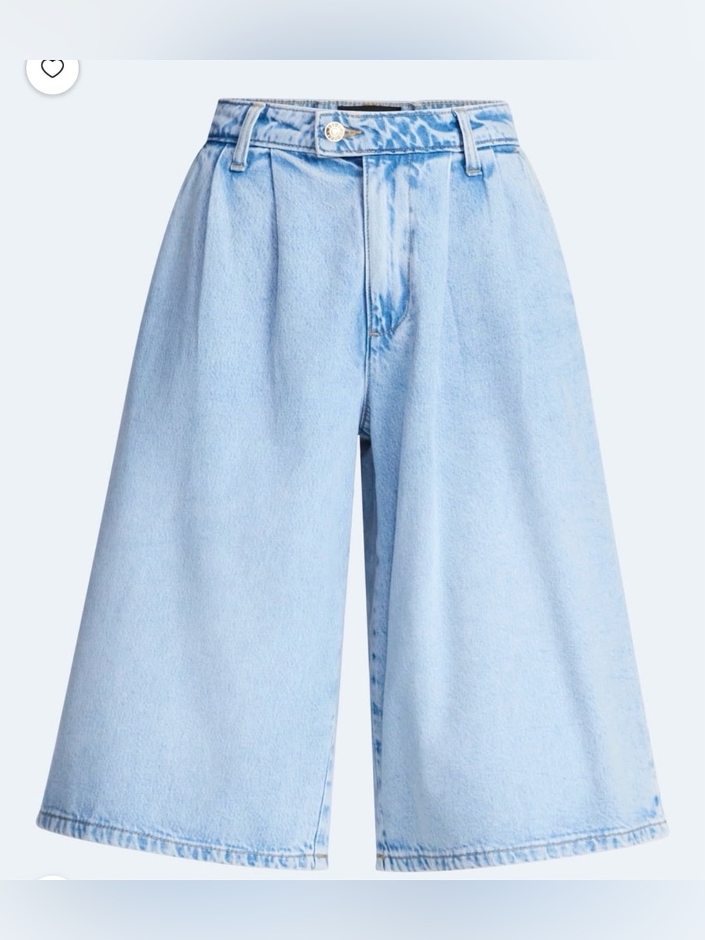 Devil Wears Prada Scoop Collection Denim Pleated Culottes NWT - Picture 1 of 12